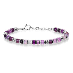 Boho Drift · Natural Stone Disc Chain Bracelets