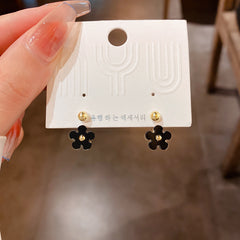 Camellia & Bow Earring Collection – Chic Light Luxury Retro Series