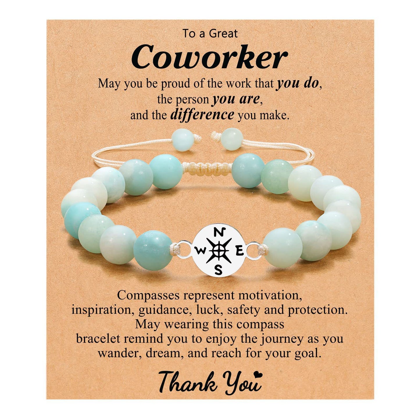 Guiding Compass — Coworker Appreciation Bracelet