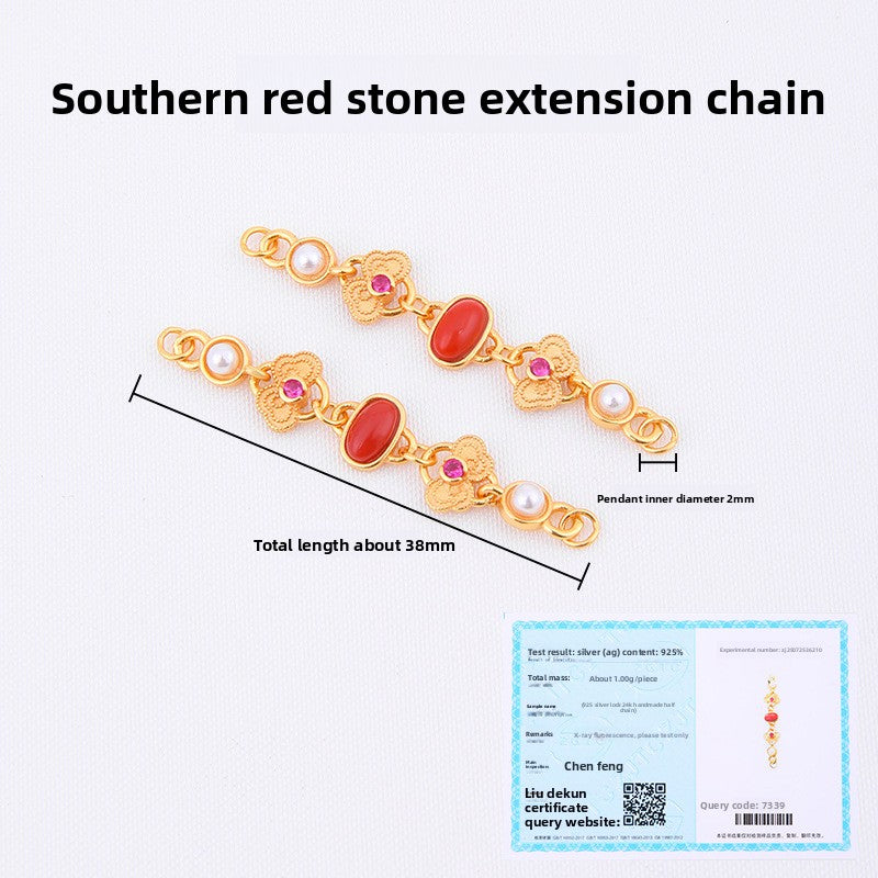 GemLink Half-Chains · 925 Silver (Gold-Plated)