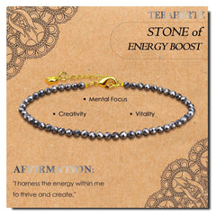 Radiant Intentions · Dainty Gemstone Affirmation Bracelets