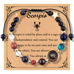 Starlore Zodiac Crystal Bracelets — Night Sky Edition