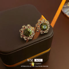 Vintage Oval Tassel Earrings Collection – Light Luxury Court Style