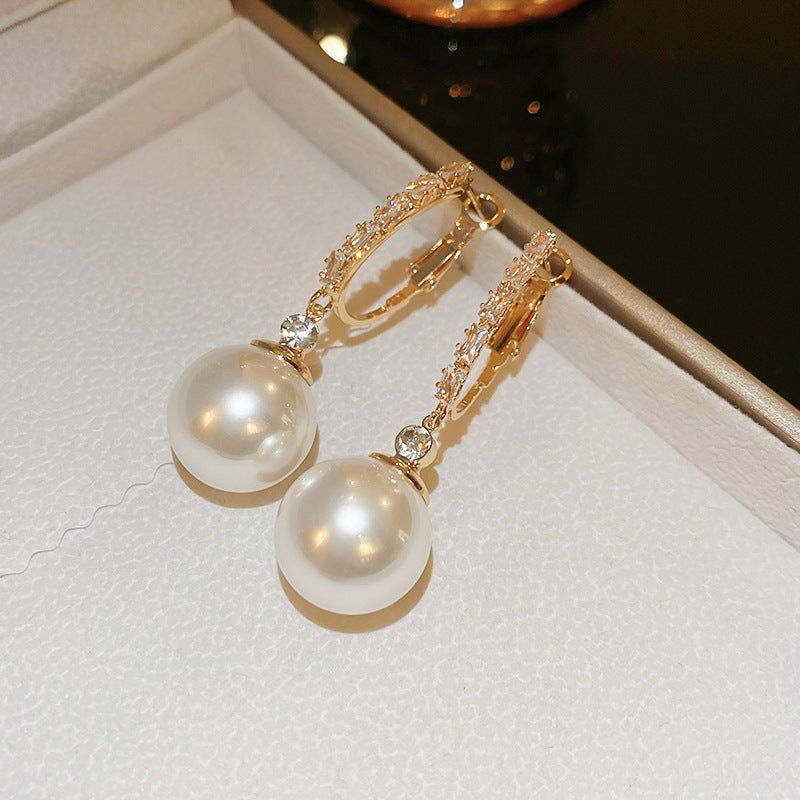 Vintage Pearl Stud Earrings Series – Courtly Chic Light Luxury
