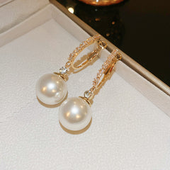 Vintage Pearl Stud Earrings Series – Courtly Chic Light Luxury