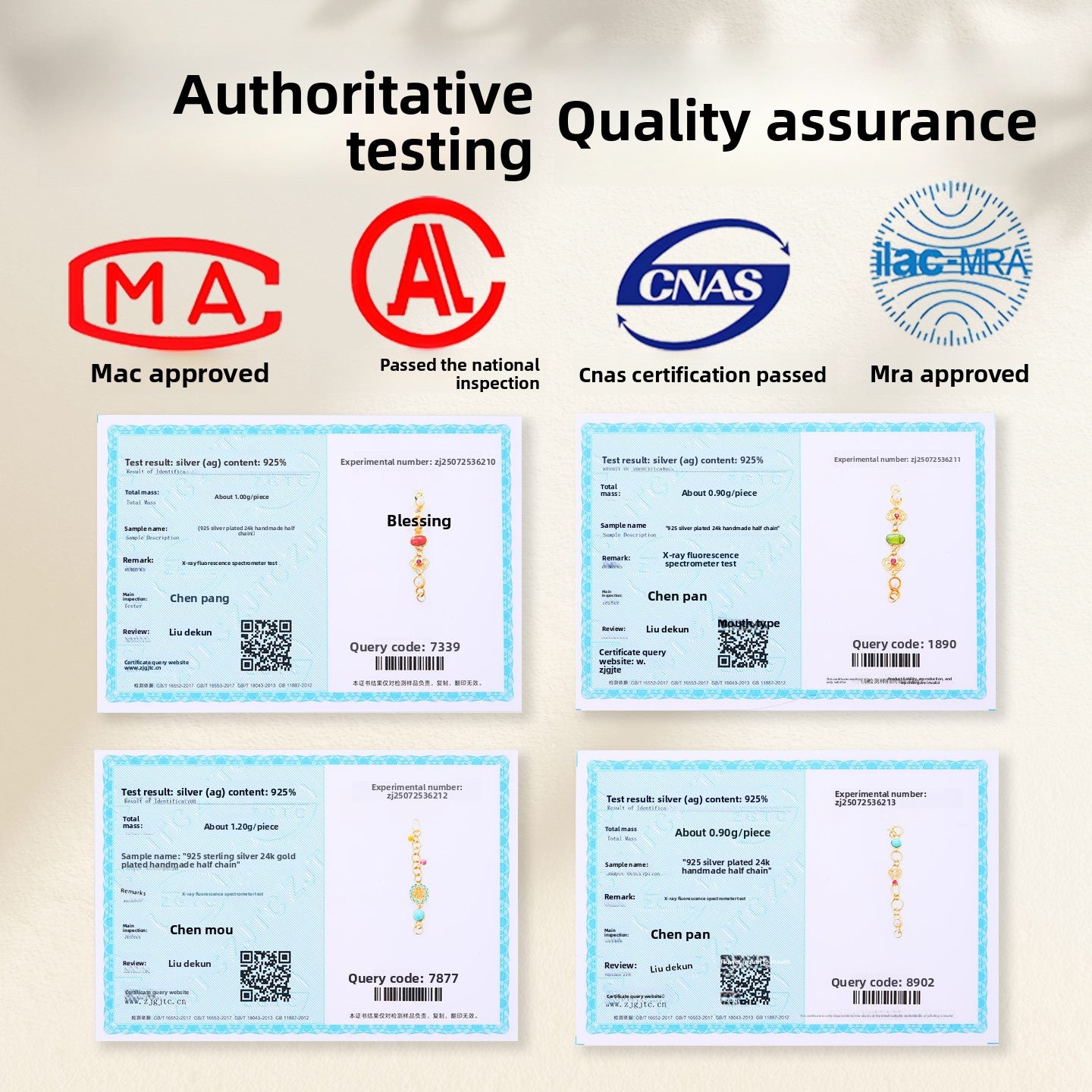 GemLink Half-Chains · 925 Silver (Gold-Plated)