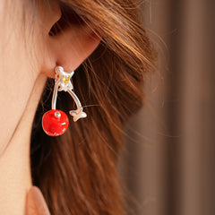 Lucky Star Charm Drop Earrings