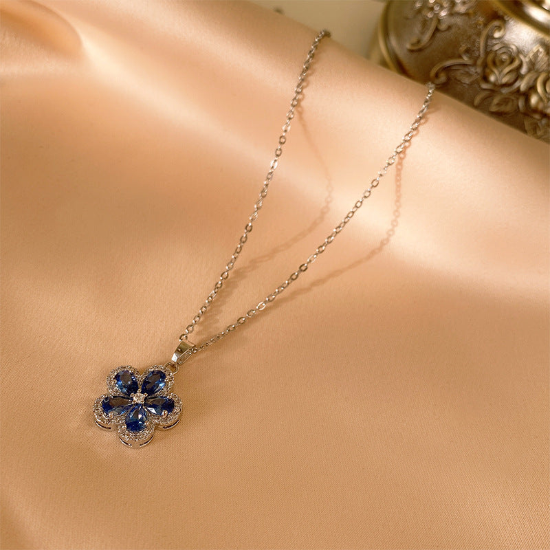 Versatile Minimalist Titanium Steel Pearl Pendant Necklace