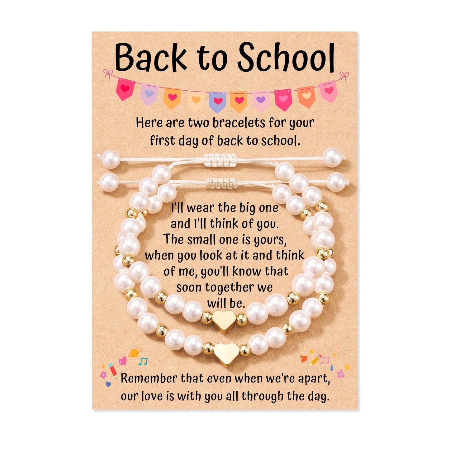 Mommy & Me First-Day Duo · Mother–Daughter Beaded Bracelets