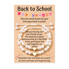 Mommy & Me First-Day Duo · Mother–Daughter Beaded Bracelets