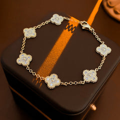 Vintage Geometric Zircon Bracelet Series – Minimalist Chic Elegance