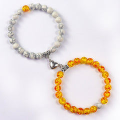 Bonded Hearts Duo · Couple Beaded Bracelets