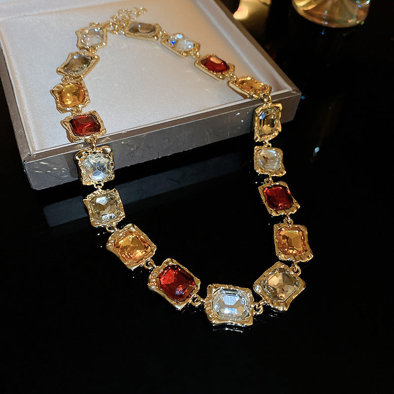 Medieval Luxe Statement Necklace – Vintage Geometric Series