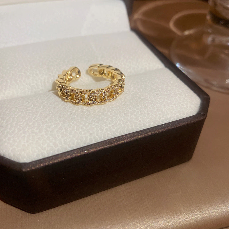 Baroque Pearl Tulip Open Ring – Korean Sweet Chic Series