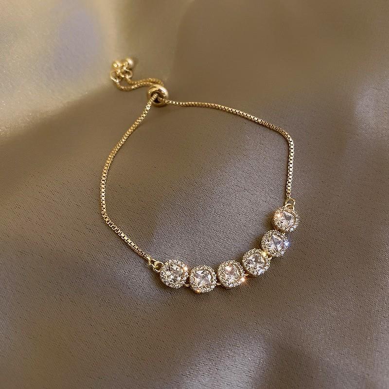 Zircon Adjustable Bracelet Series – Light Luxury & Chic Elegance