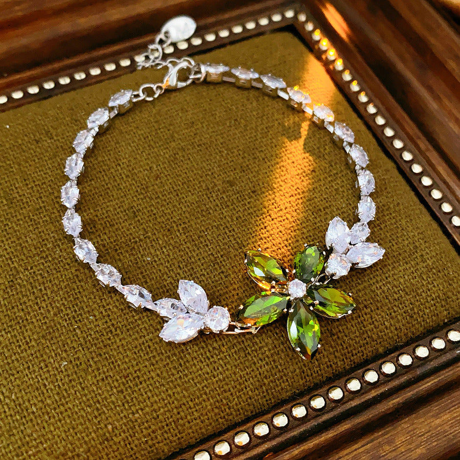 Vintage Geometric Zircon Bracelet Series – Minimalist Chic Elegance