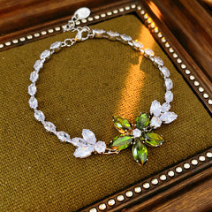 Vintage Geometric Zircon Bracelet Series – Minimalist Chic Elegance