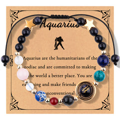 Starlore Zodiac Crystal Bracelets — Night Sky Edition