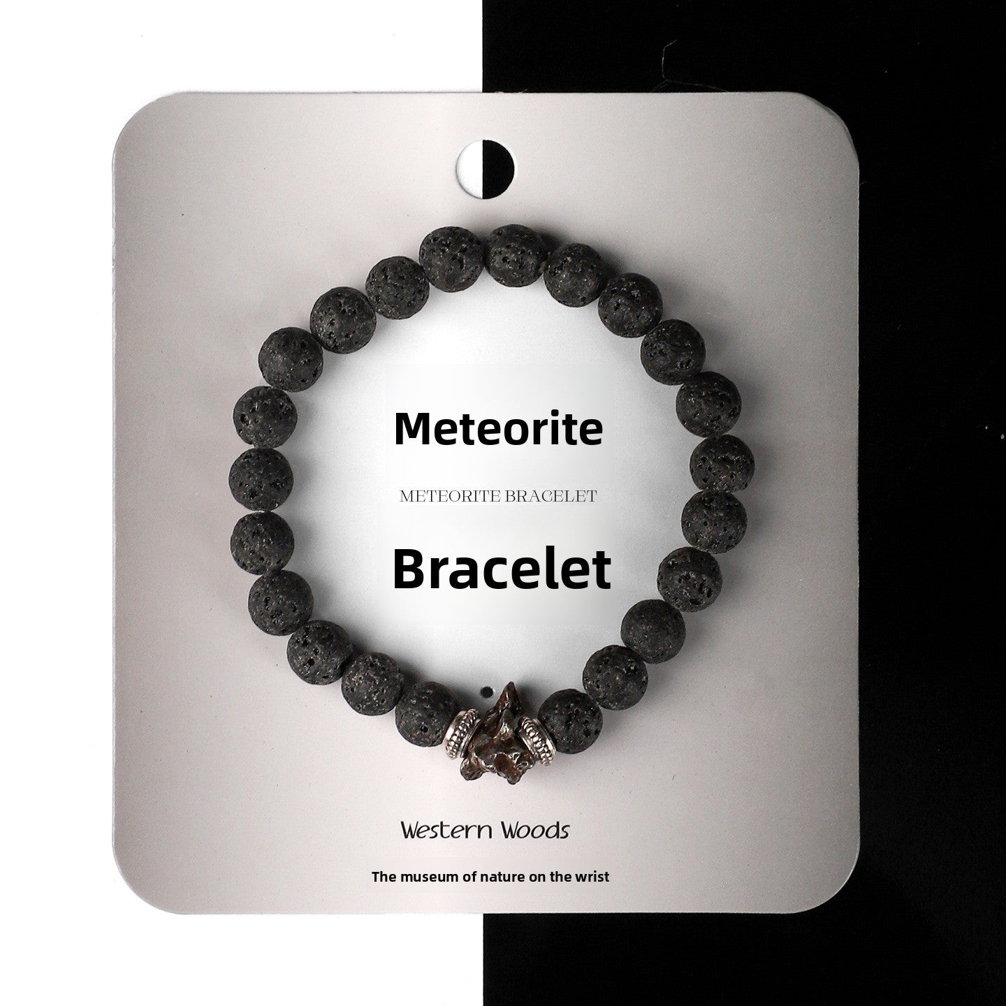 Glazenya Earthfire Lava Crystal Bracelet – natural lava stone and crystal quartz beaded bracelet