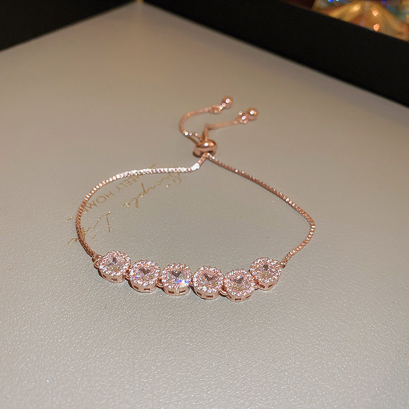 Vintage Geometric Zircon Bracelet Series – Minimalist Chic Elegance