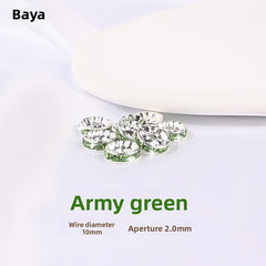 925 Silver Running Rings & Rhinestone Rondelle Spacers