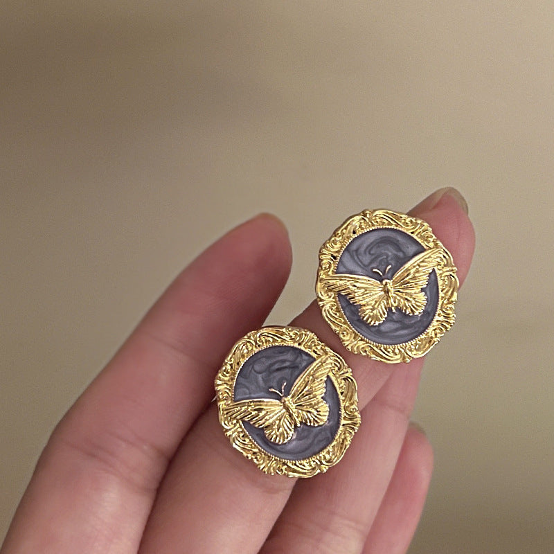 Vintage Pearl Stud Earrings Series – Courtly Chic Light Luxury