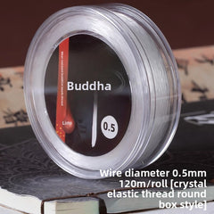 Crystal Elastic Beading Cord – Clear Stretch Jewelry String (0.5–1.5 mm, 5–120 m)