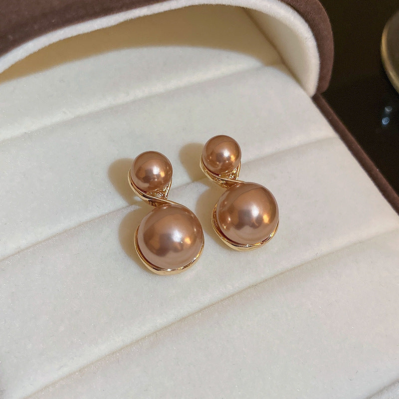 Vintage Pearl Stud Earrings Series – Courtly Chic Light Luxury