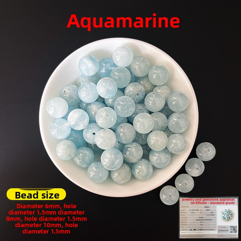 Crystal × Jade × Chalcedony × Agate | DIY Loose Round Beads