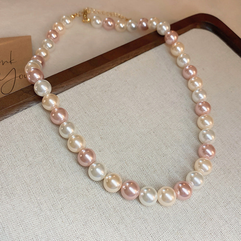 Rosélia Pearl Duo Necklace & Bracelet – French Vintage Chic