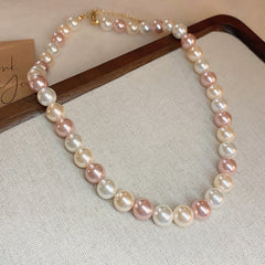 Rosélia Pearl Duo Necklace & Bracelet – French Vintage Chic