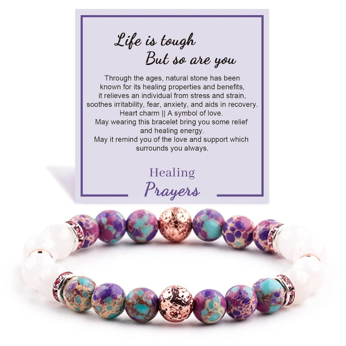 Blush Serenity — Rose Gold Lava Diffuser Bracelet