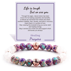 Blush Serenity — Rose Gold Lava Diffuser Bracelet