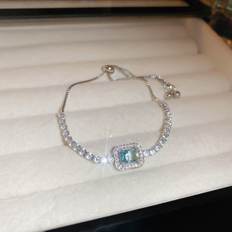 Vintage Geometric Zircon Bracelet Series – Minimalist Chic Elegance