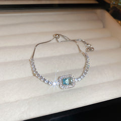 Vintage Geometric Zircon Bracelet Series – Minimalist Chic Elegance