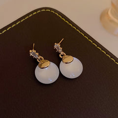 Vintage Oval Tassel Earrings Collection – Light Luxury Court Style