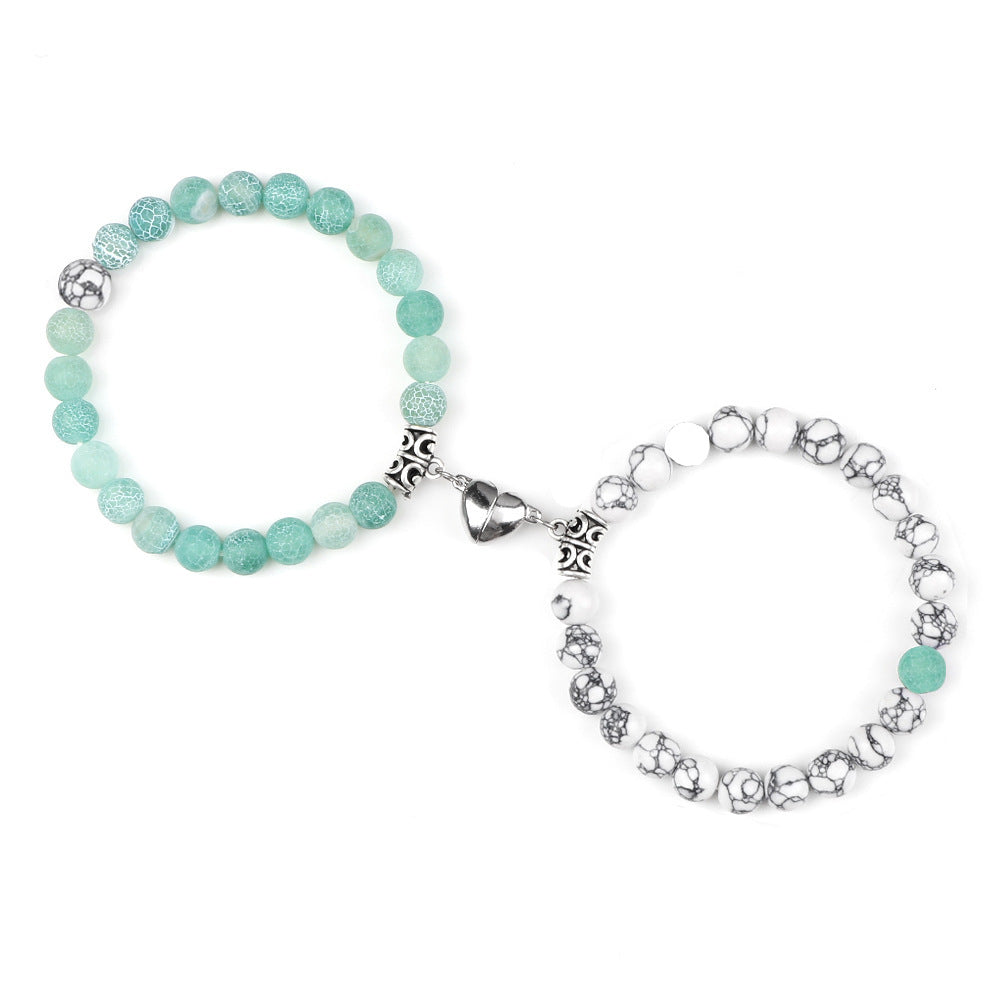Bonded Hearts Duo · Couple Beaded Bracelets