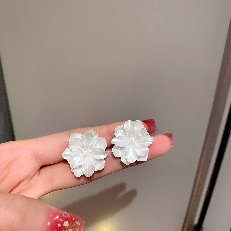 Camellia & Bow Earring Collection – Chic Light Luxury Retro Series