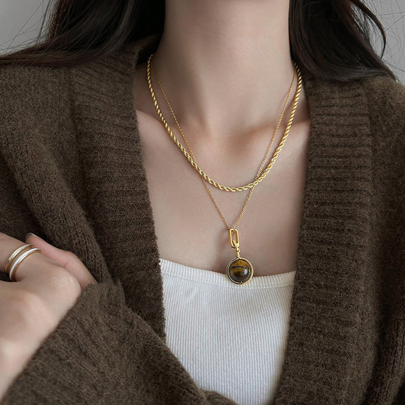 Aurora Gold Collarbone Necklace