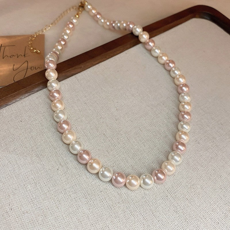 Rosélia Pearl Duo Necklace & Bracelet – French Vintage Chic