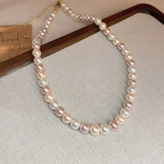 Rosélia Pearl Duo Necklace & Bracelet – French Vintage Chic
