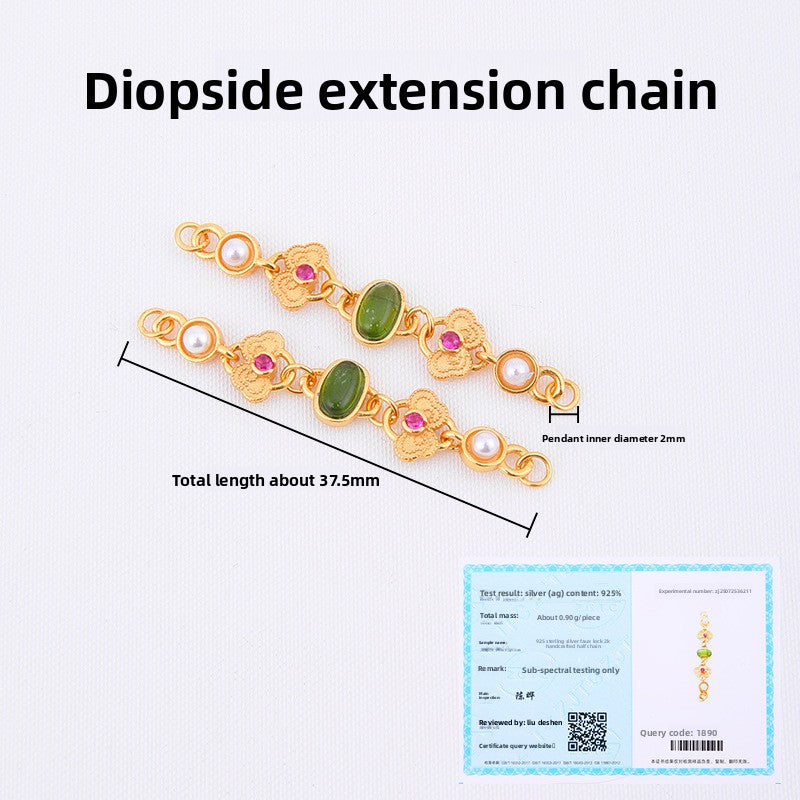 GemLink Half-Chains · 925 Silver (Gold-Plated)