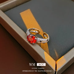 Baroque Pearl Tulip Open Ring – Korean Sweet Chic Series