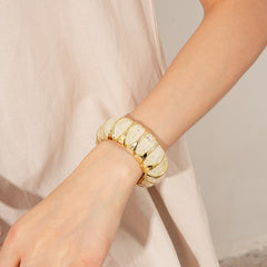 Gilded Capsule Resin Bangle