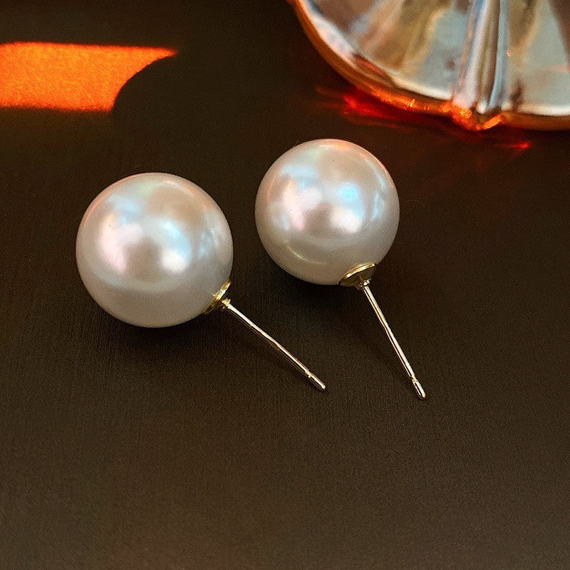 Vintage Pearl Stud Earrings Series – Courtly Chic Light Luxury