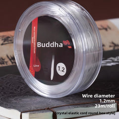 Crystal Elastic Beading Cord – Clear Stretch Jewelry String (0.5–1.5 mm, 5–120 m)