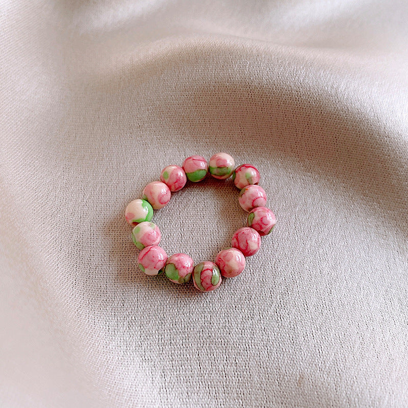 Baroque Pearl Tulip Open Ring – Korean Sweet Chic Series