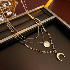 Eternal Moon Heart Necklace