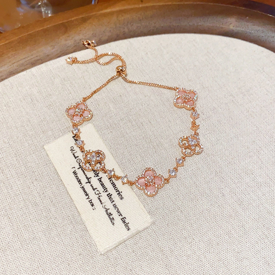 Vintage Geometric Zircon Bracelet Series – Minimalist Chic Elegance