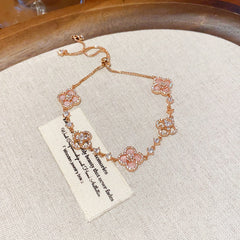 Vintage Geometric Zircon Bracelet Series – Minimalist Chic Elegance